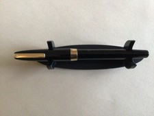 Sheaffer Imperial III Black Touchdown Fountain Pen, GT, Med Nib Needs a Sac