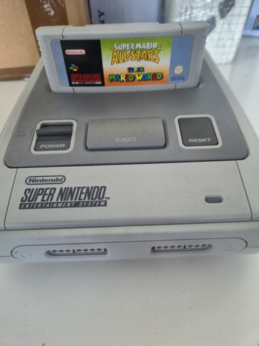 Super nintendo snes fully grey - super,
