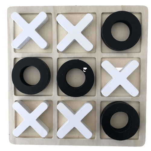 Noughts crosses wooden - &,