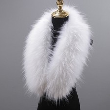Winter Large Faux Fur Collar Detachable Fur Gray Collar New Shawl Collar