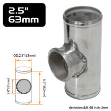 Universal 50mm V-band BOV Flange 2.5" Tube Pipe Blow off Valve Turbo Silver