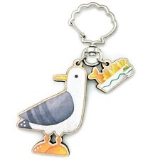 Seagull Keyring - Wooden Key