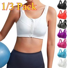 1/3 Pack Ladies Zip Front