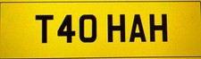 private registration plate