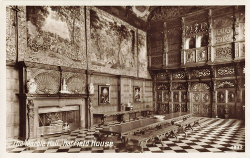 Postcard hatfield house - postcard,