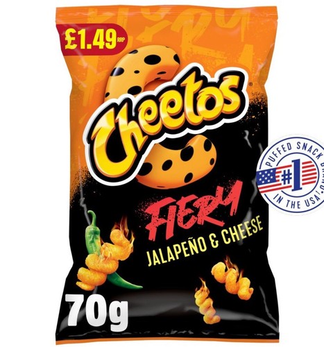 Cheetos fiery jalapeno - jalapeno, &