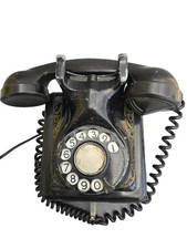 Vintage wall mounted telephone - mounted,