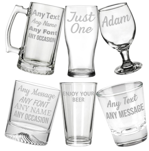 Personalised glass engraved - personalised,