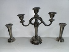 VINTAGE CANDELABRA WITH A PAIR