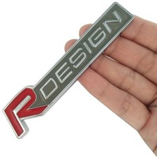 R Design Chrome Silver Red