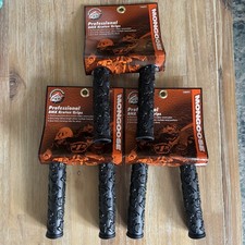 Mongoose BMX Professional Kraton Grips  Black (NOS Late 90s Early 00s, 3 Pairs)