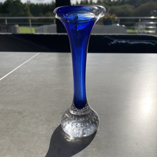 Vintage blue clear - vintage, blown
