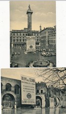 Italia cartoline x 2 Roma Buoni del Tesoro formate grande