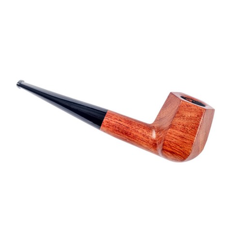 Red wood tobacco pipe - red,