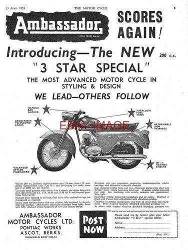 1959 advert ambassador 200cc - 1959,