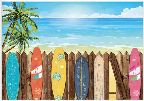 Surfboard beach scene setter - scene,