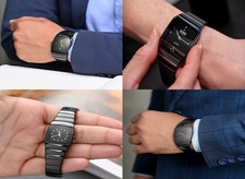 Black Ceramic Watch Strap for