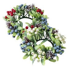 Christmas Candle Rings Wreath