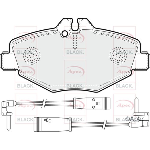Brake pads set for mercedes - pads,