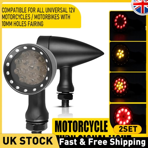 4pcs motorcycle black amber - motorcycle,