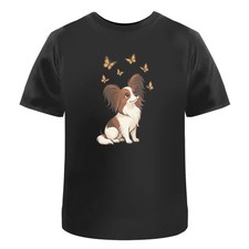 'Papillon Dog & Butterflies'