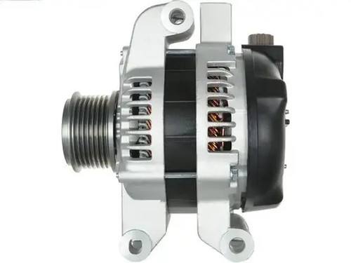 Alternator with freewheel belt