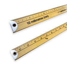 Wooden Rule 1 Meter Yard Stick School Office Tailors Ruler 1 Metre,100cm &inches