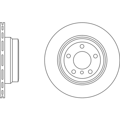 Brake discs vented for bmw - 2x,