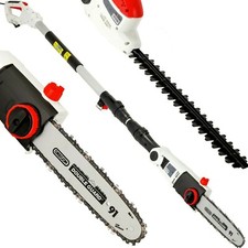 2 in 1 Electric Pole Corded Chainsaw & Hedge Trimmer Telescope Grade A Used