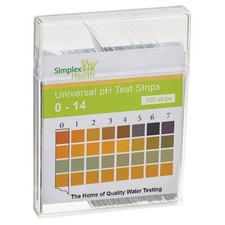 Alkaline Water pH Test Strips 100 Test Strips Check Water (pH 0 - 14)