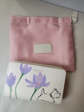 RADLEY CHALK CREAM BIFOLD PURSE WALLET WITH FLOWER MOTIF