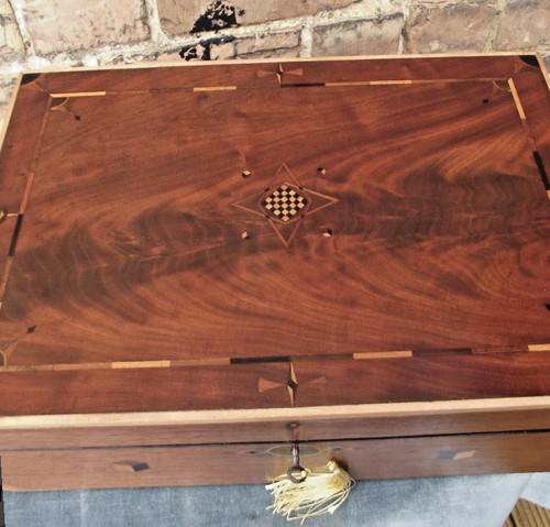 Flame mahogany writing slope - flame,