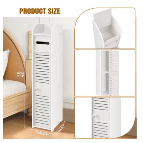 White waterproof bathroom - white,
