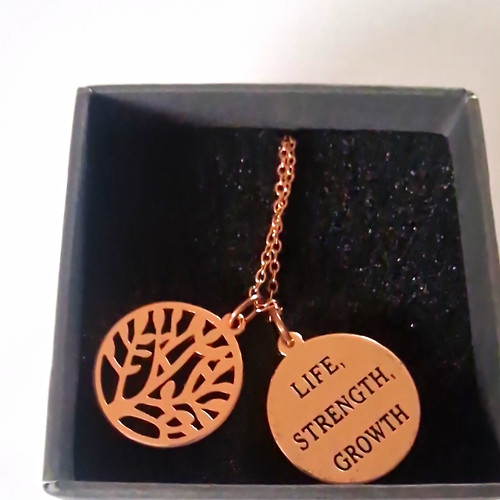 Rose gold tone tree - rose,