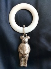 Antique Silver Teddy Bear
