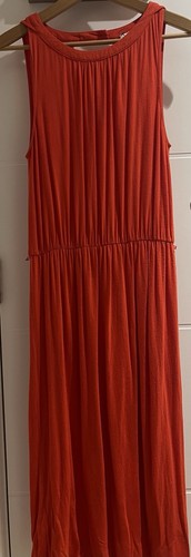 Oasis coral long dress size - long,
