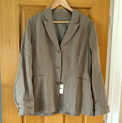 Boden brown linen blazer - linen,