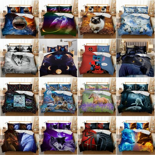 Wolf dragon animals duvet - dragon,