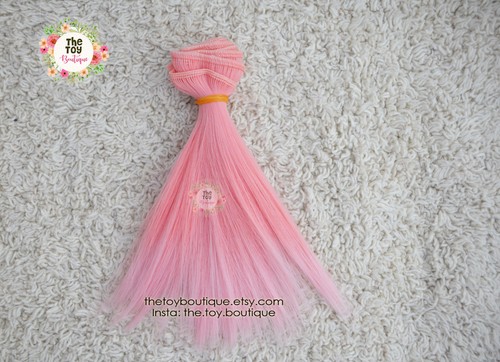 Synthetic doll hair straight - synthetic,