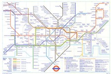 LONDON UNDERGROUND tube plan
