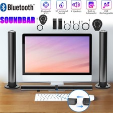 Bluetooth TV Home Theater Soundbar Sound Bar Speaker System Subwoofer Hands-free