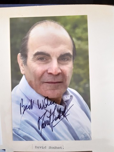 David suchet signed photo - suchet,