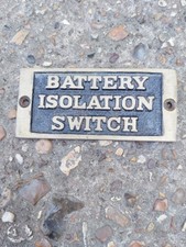 Vintage Canal Boat Brass Plaque