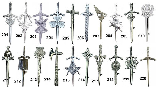 Kilt pins over - pins, 70