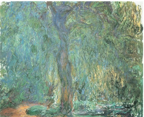 Monet weeping willow a4 - willow, a1-a4