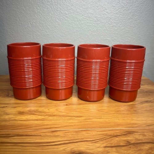 Vintage melamine red orange - vintage,