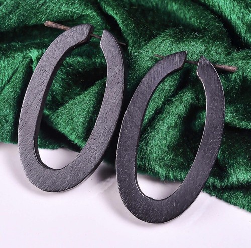 Tribal dangle wooden earrings - wooden,