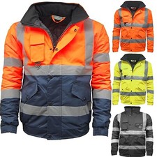 Hi Vis Viz Bomber Jacket High