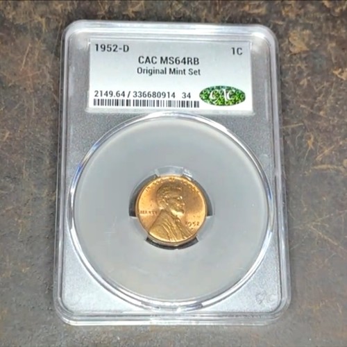 1952 lincoln wheat cent cacg - cent,