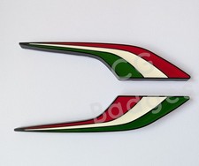 Italian Flags Side Wing Red Green White Italy Tricolore Badges for Cars Bikes